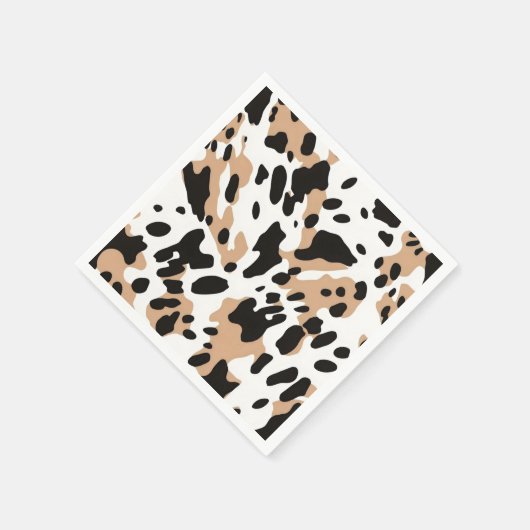 Boerderij Bruiloft Koeienhuid Print Servet (Hoek)
