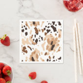 Boerderij Bruiloft Koeienhuid Print Servet (Insitu)