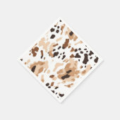 Boerderij Bruiloft Koeienhuid Print Servet (Hoek)