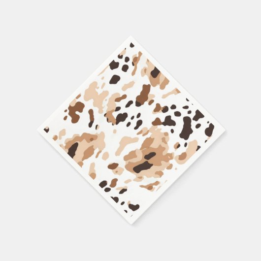 Boerderij Bruiloft Koeienhuid Print Servet (Hoek)