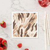 Boerderij Bruiloft Koeienhuid Print Servet (Insitu)