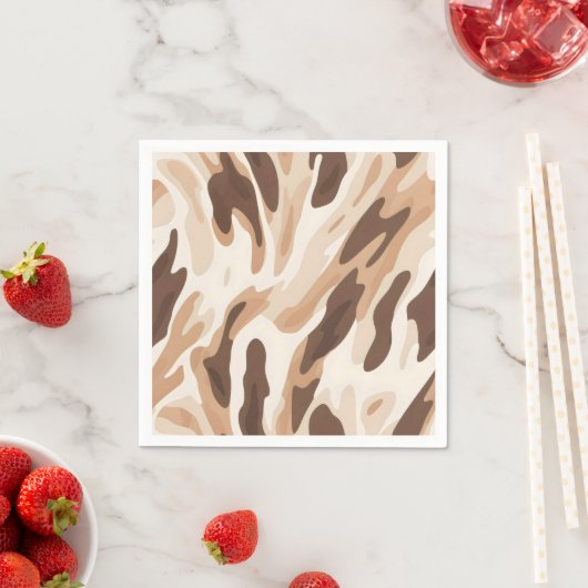 Boerderij Bruiloft Koeienhuid Print Servet (Insitu)