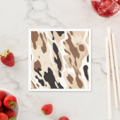 Boerderij Bruiloft Koeienhuid Print Servet (Insitu)