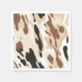 Boerderij Bruiloft Koeienhuid Print Servet (Voorkant)