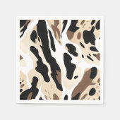 Boerderij Bruiloft Koeienhuid Print Servet (Voorkant)