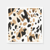 Boerderij Bruiloft Koeienhuid Print Servet (Voorkant)