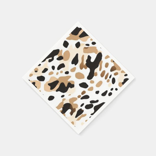 Boerderij Bruiloft Koeienhuid Print Servet (Hoek)