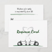 Boerderij bruiloft RSVP Kaart: Classic Style Kaartje (Voorkant / Achterkant)