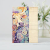 Boerderij bruiloft RSVP kaartje (Staand voorkant)