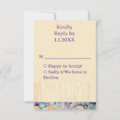 Boerderij bruiloft RSVP kaartje (Achterkant)