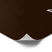 Boerderij Bruin Christelijk geloof quote Poster (Hoek)