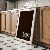 Boerderij Bruin Christelijk geloof quote Poster