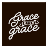 Boerderij bruin Christelijke Grace op genade Perfect Poster (Voorkant)