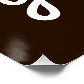 Boerderij bruin Christelijke Grace op genade Perfect Poster (Hoek)