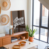 Boerderij bruin Christelijke Grace op genade Poster