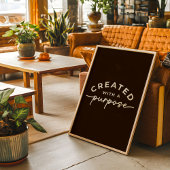 Boerderij Bruin Elegant Christelijk Quote Poster