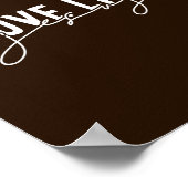 Boerderij bruin Liefde als Jezus Christelijk Poster (Hoek)