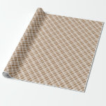 Boerderij Bruine aarde kleur tartan Plaid Cadeaupapier<br><div class="desc">Schattigee Retro Neutrale kleur Bruin Tartan Plaid Patroon Inpakpapier</div>