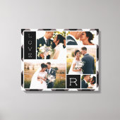 Boerderij Buffalo Check Bruiloft Foto Collage Canvas Afdruk (Voorkant)