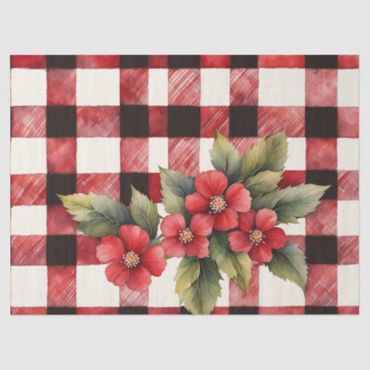 Boerderij Buffalo Check Decoupage Tissuepapier (Voorkant)