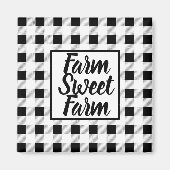 Boerderij Buffalo Check Magneet (Voorkant)