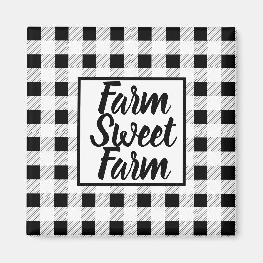 Boerderij Buffalo Check Magneet (Voorkant)