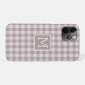 Boerderij Buffalo Check Plaid Beige Monogram Case-Mate iPhone Case (Achterkant (horizontaal))