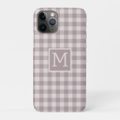 Boerderij Buffalo Check Plaid Beige Monogram Case-Mate iPhone Case (Achterkant)