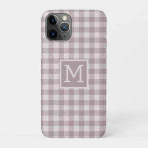 Boerderij Buffalo geruite beige monogram Case-Mate iPhone Case