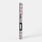 Boerderij Buffalo geruite beige monogram  iPhone 16 Hoesje (Rechterkant)
