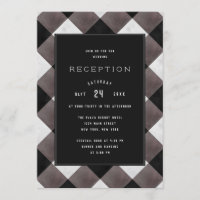 Boerderij Buffalo Plaid Check bruiloft receptie