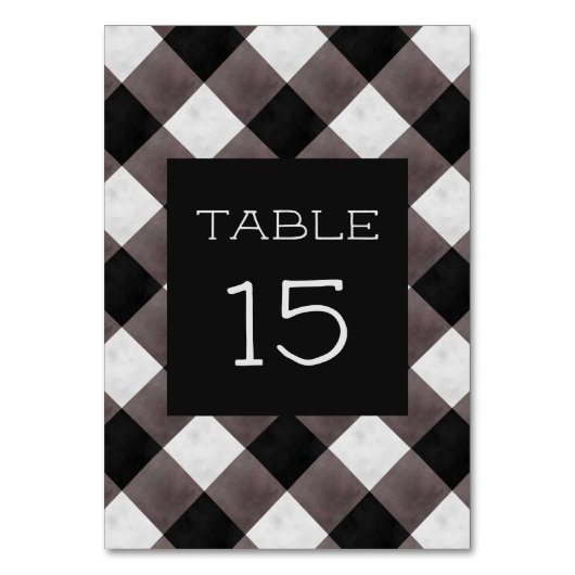 Boerderij Buffalo Plaid Check Rustieke bruiloft Kaart (Achterkant)