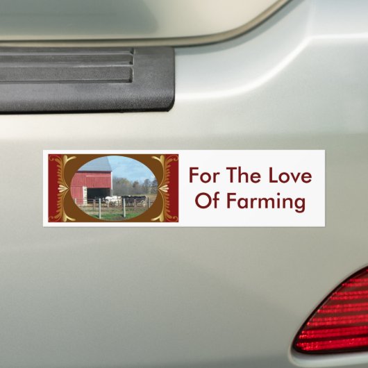 Boerderij Bumpersticker (Op auto)