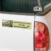 "Boerderij" Bumpersticker met Let's Plan A... (Op Truck)