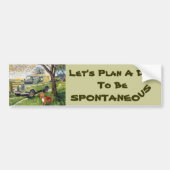 "Boerderij" Bumpersticker met Let's Plan A... (Voorkant)