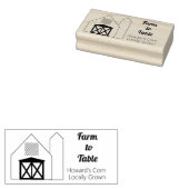 Boerderij Business Barn en Silo Art Stamp Rubberstempel (Gestempeld)