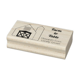Boerderij Business Barn en Silo Art Stamp Rubberstempel