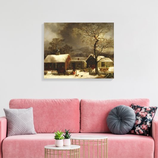 Boerderij Canvas Afdruk (Insitu (Woonkamer))