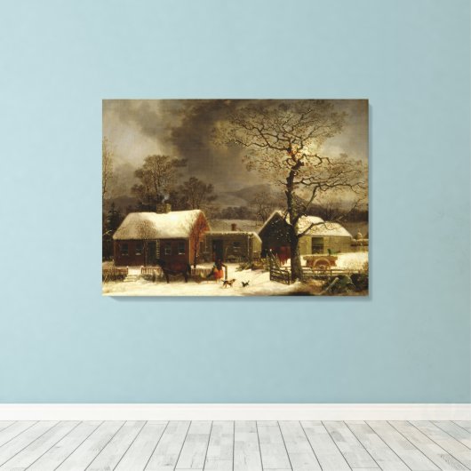  Boerderij Canvas Afdruk (Insitu (Houten vloer))