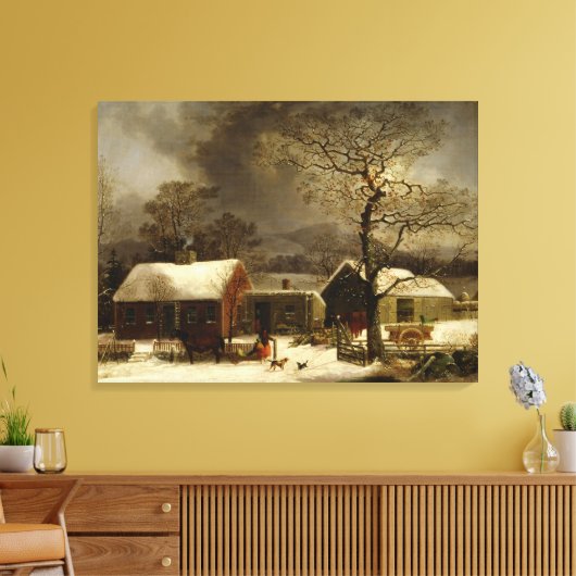 Boerderij Canvas Afdruk (Insitu (Woonkamer))