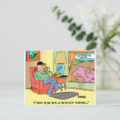 Boerderij Cartoon Humor Briefkaart (Staand voorkant)