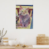 Boerderij Cat Poster (Keuken)
