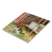 Boerderij Cat Tegeltje (Zijkant)