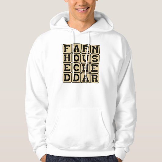 Boerderij Cheddar, Rustieke Kaas Hoodie (Voorkant)