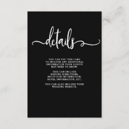 Boerderij Chic | Details bruiloft gast Informatiekaartje