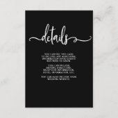 Boerderij Chic | Details bruiloft gast Informatiekaartje (Voorkant)