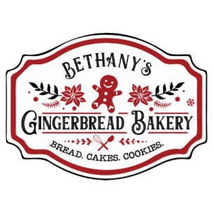 Boerderij Chic Gingerbread Bakery Fotobeeldje Ornament