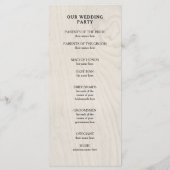 Boerderij Chic | Hart en Hout Huwelijksprogramma Programmakaart (Achterkant)