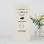 Boerderij Chic | Hart en Hout Huwelijksprogramma Programmakaart (Staand voorkant)