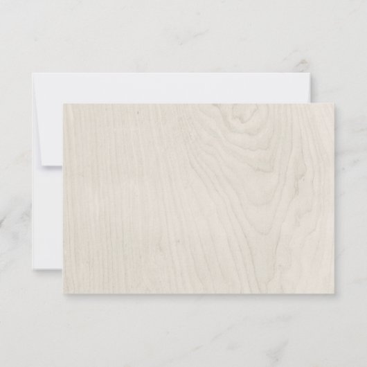 Boerderij Chic | Moderne rustieke bruiloft antwoor RSVP Kaartje (Achterkant)